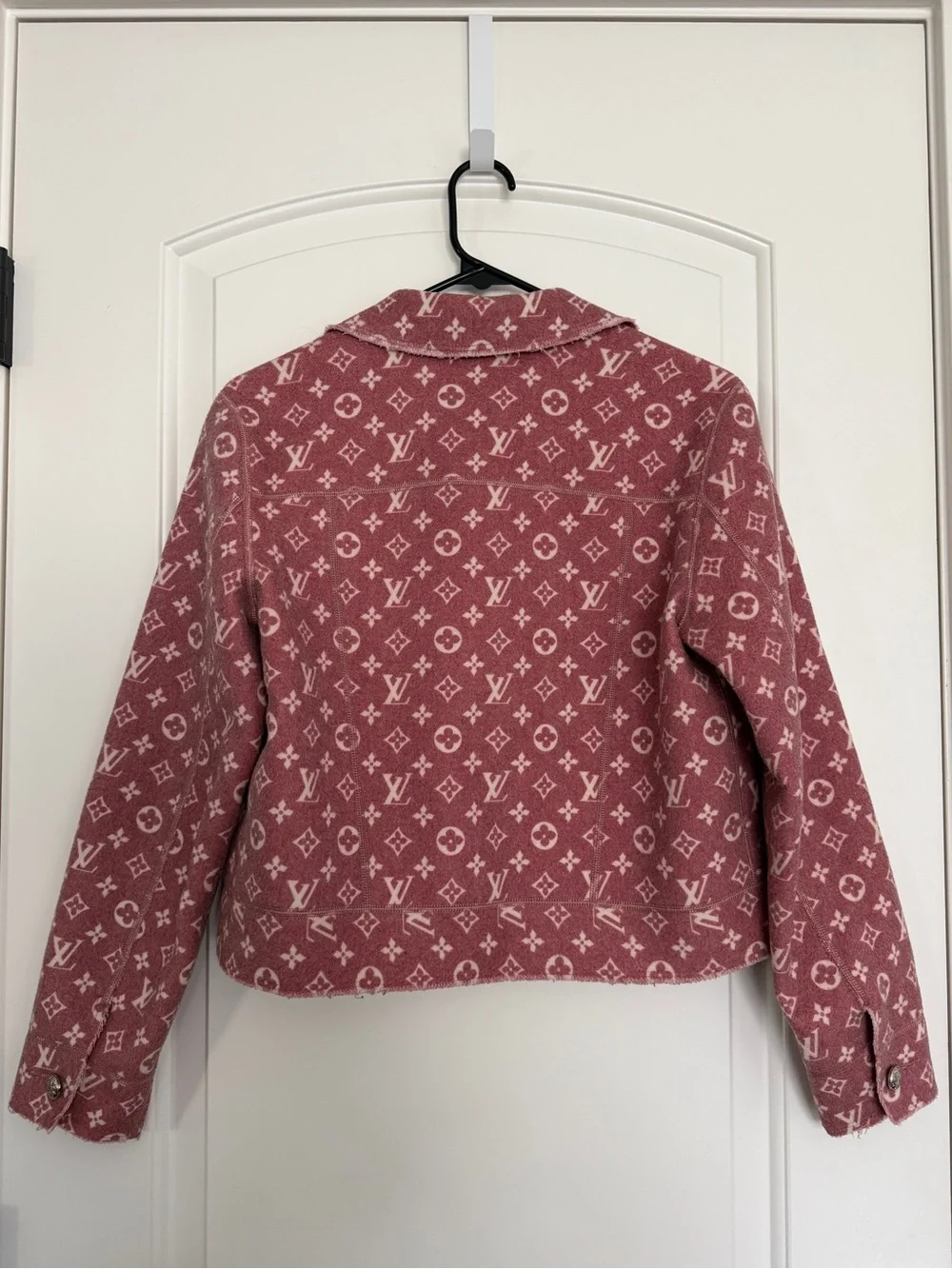 Louis Vuitton Rose Pink Monogram Cropped Jacket